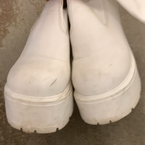 Windsor smith baddest buttermilk chunky platform sock boots - Picture 3 of 8